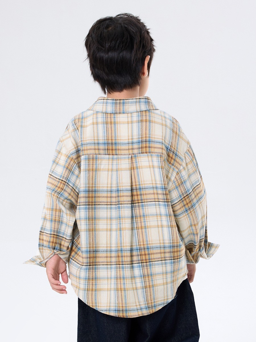 【加工定制】湖州织里童装儿童长袖衬衫中大童春秋装小单定做图3