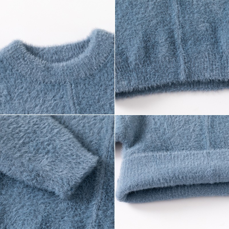 童装加工定制水貂绒儿童毛衣洋气宝宝套头上衣秋冬童装针织衫图4