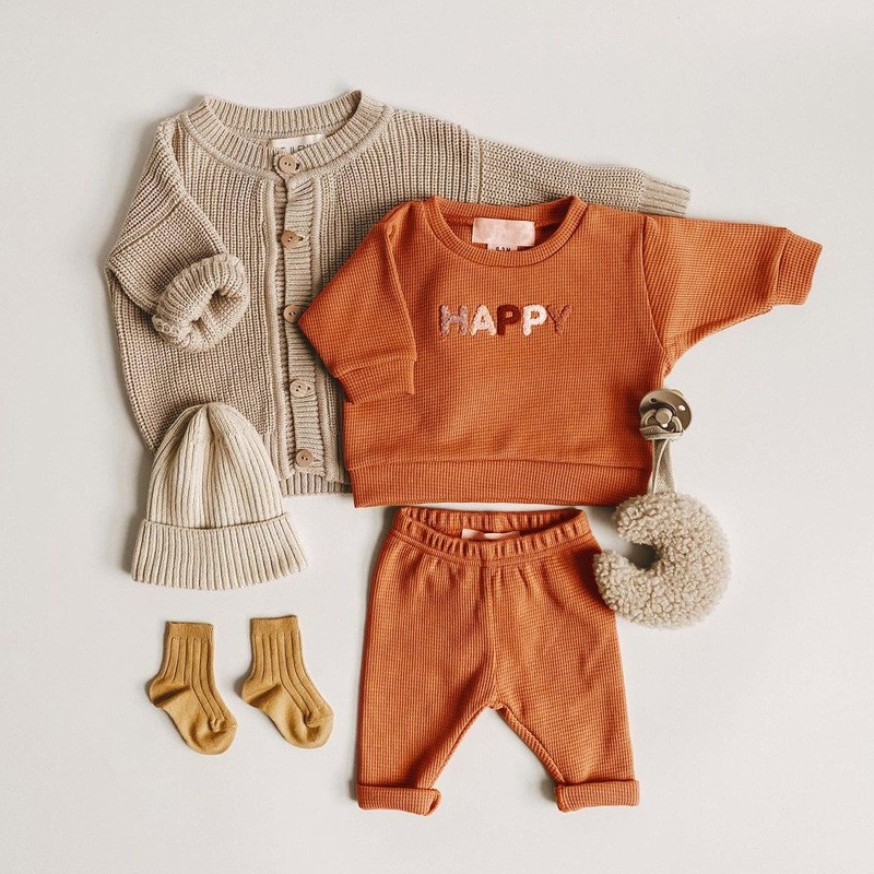 外贸童装工厂定制男童t恤套装纯棉宝宝婴儿衣服外穿两件套图2