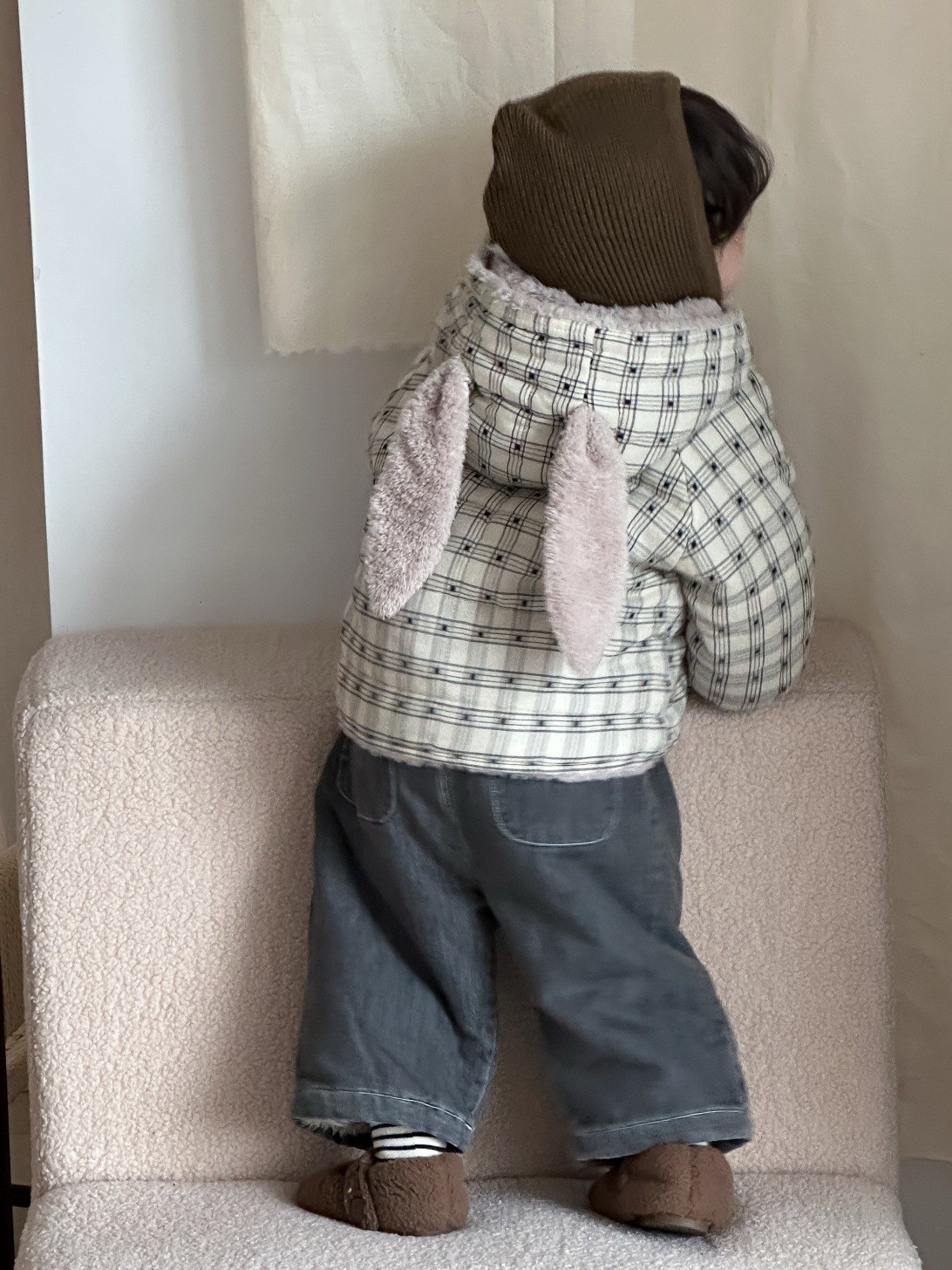 儿童冬季棉衣外套2025新款宝宝冬装衣服男童牛仔套装厂家定制图3