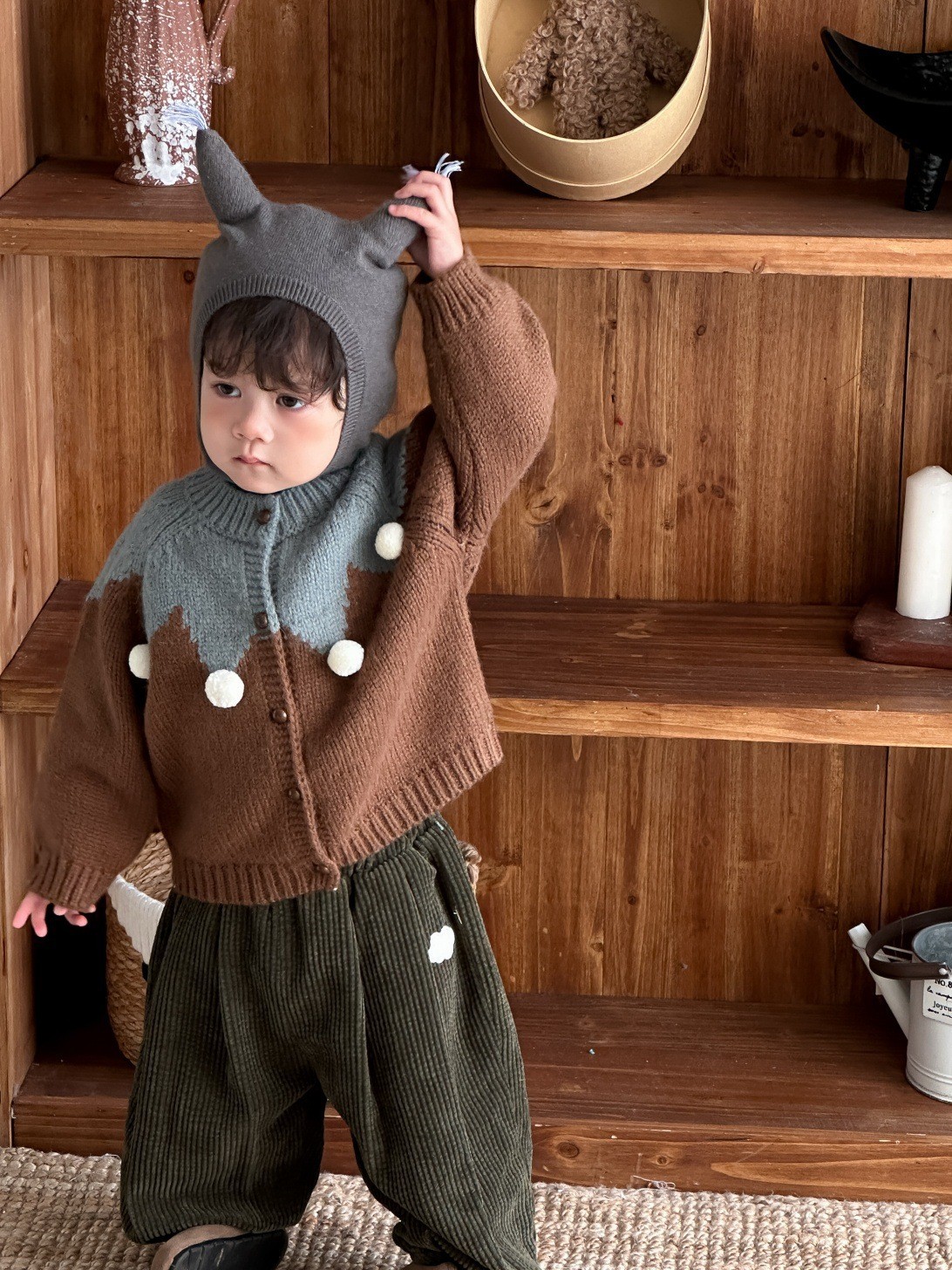 儿童服装冬季小宝宝秋冬装毛衣外套男童加绒套装厂家加工定制图2