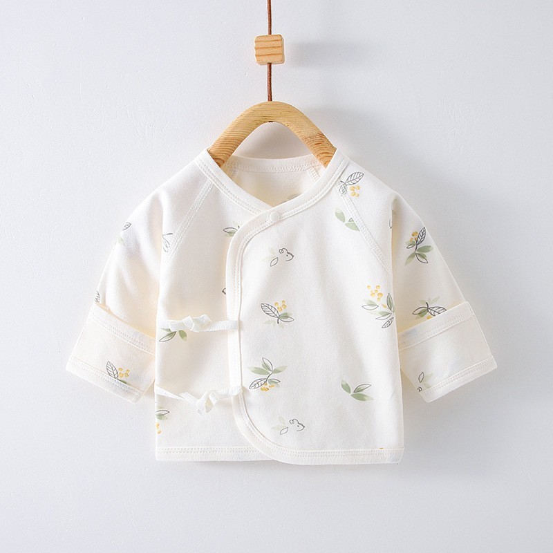 新生儿四季款半背衣 无骨春秋出初生婴儿类衣服宝宝和尚服图2