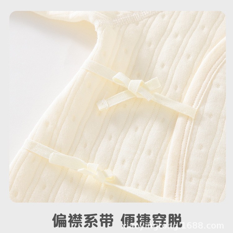 2025新款婴儿连体衣新生儿无骨哈衣宝宝春秋三层保暖哈衣爬服图3