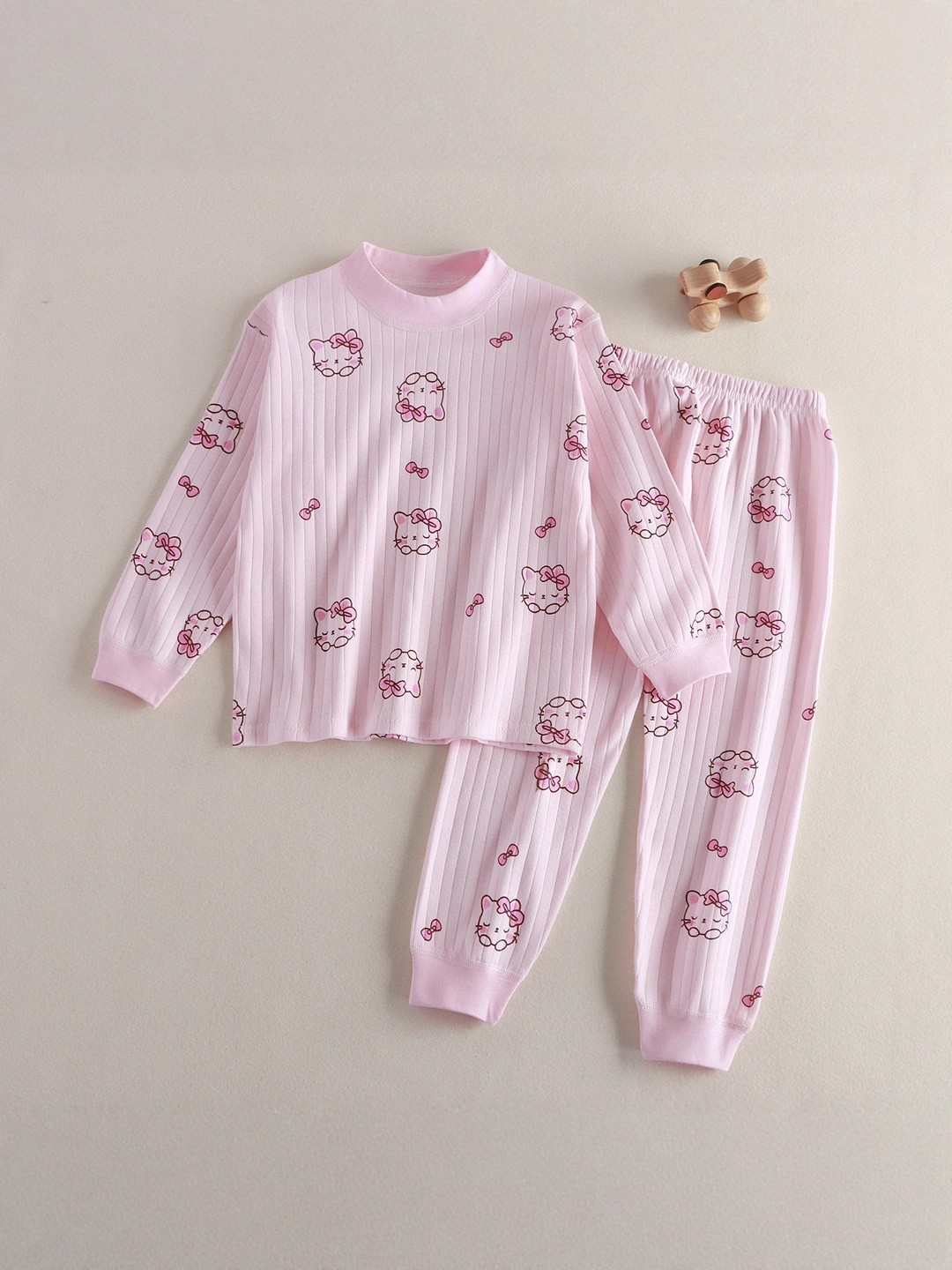 【定制】儿童家居服纯棉男童女宝宝秋衣秋裤睡衣内衣套装无骨抗菌图2