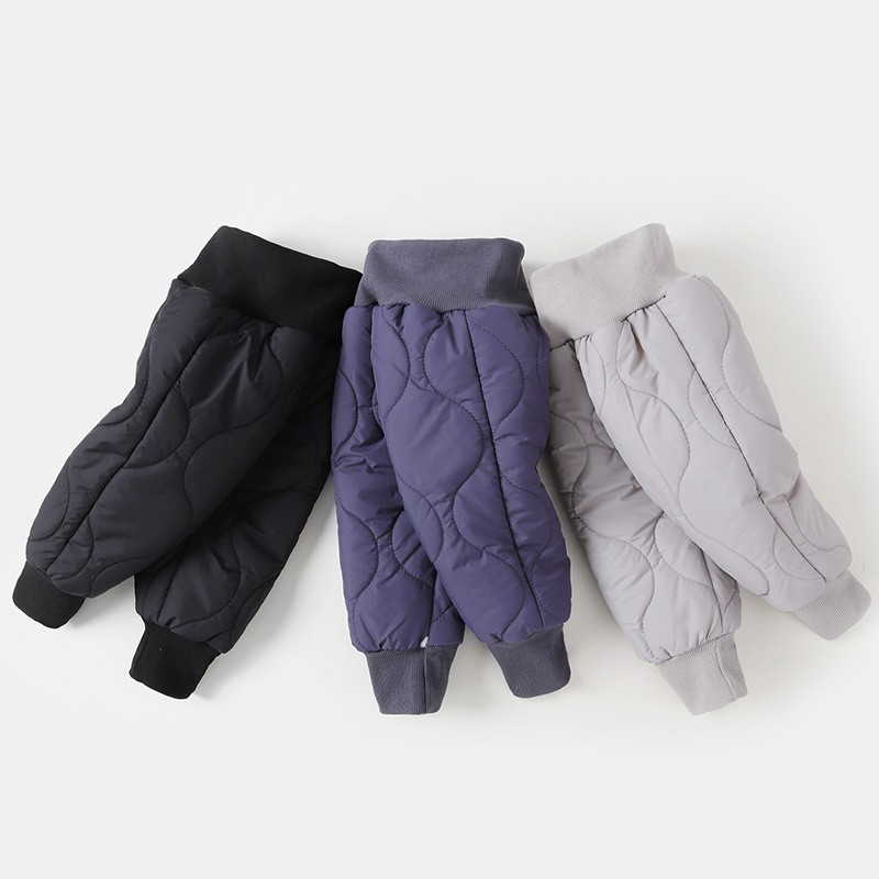 婴幼儿加绒加厚宝宝裤子冬装保暖裤羽绒棉裤小童高腰护肚脐男童女图4