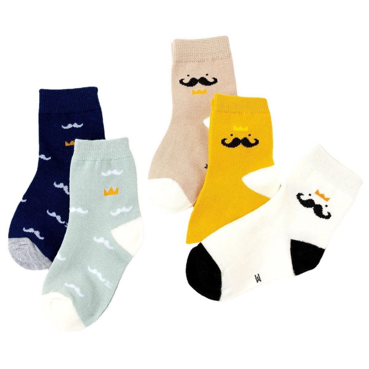 厂家百搭可爱卡通男女儿童纯色彩棉袜子透气吸汗宝宝圣诞袜子图5