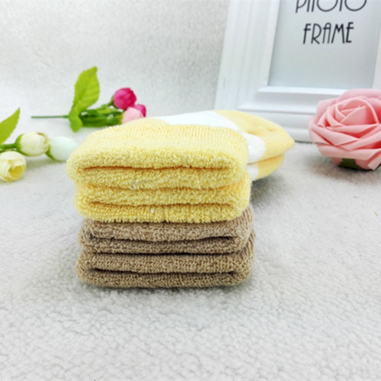 新款秋冬季加厚保暖毛圈加绒袜子 婴幼儿纯色棉袜子 儿童袜图4