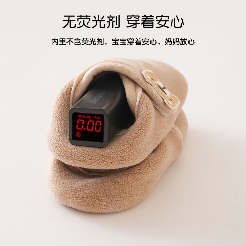 宝宝加厚保暖防滑地板鞋秋冬款儿童学步地板袜男童女童袜套婴儿鞋图4