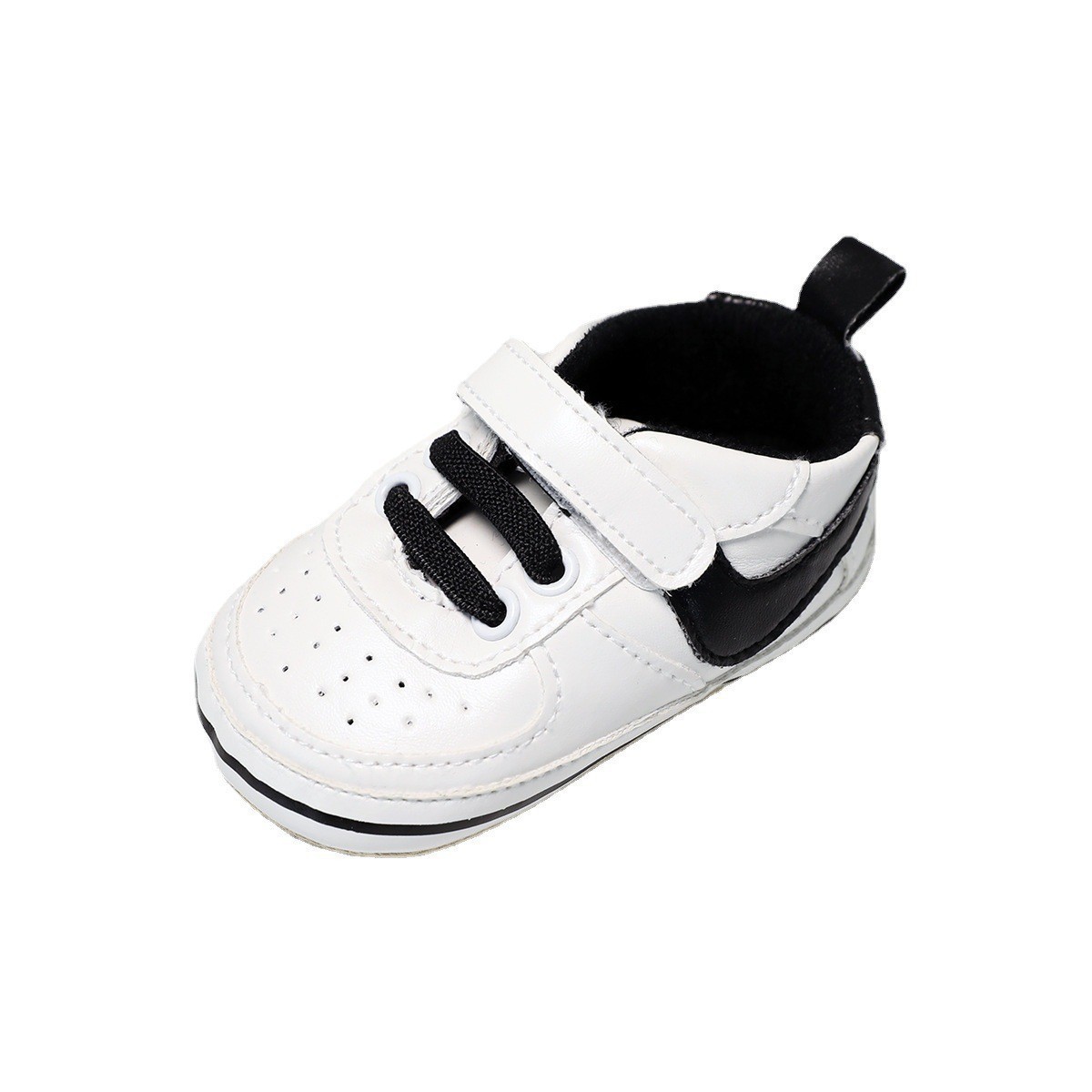 春秋款1岁宝宝软底防滑运动小白鞋男女宝魔术贴学步婴儿鞋图5