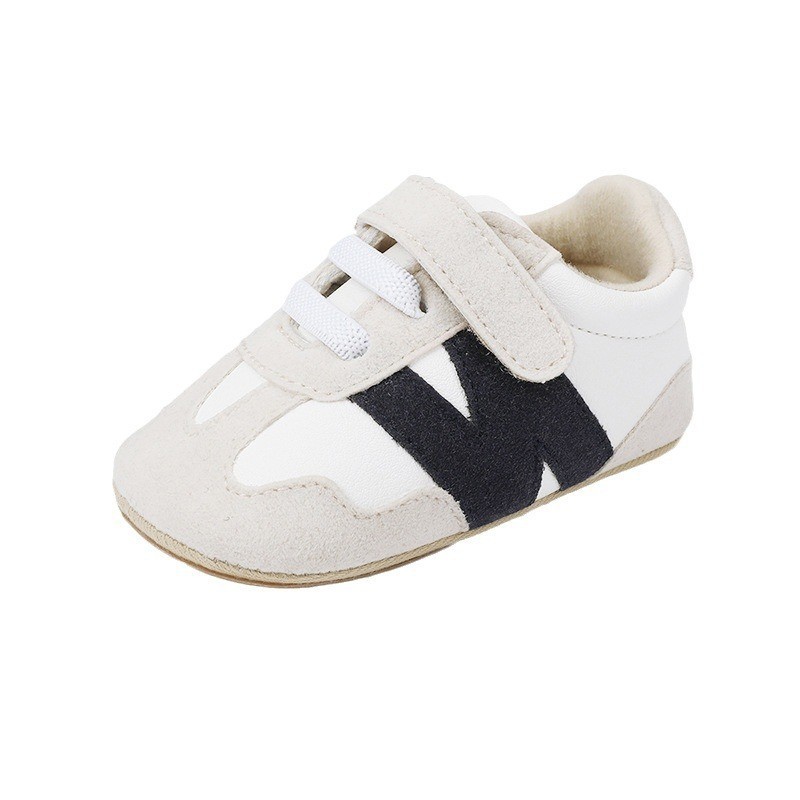 0-1岁宝宝防滑6-9-12个月男女婴儿软底学步鞋拼色轻便护足春秋款图5