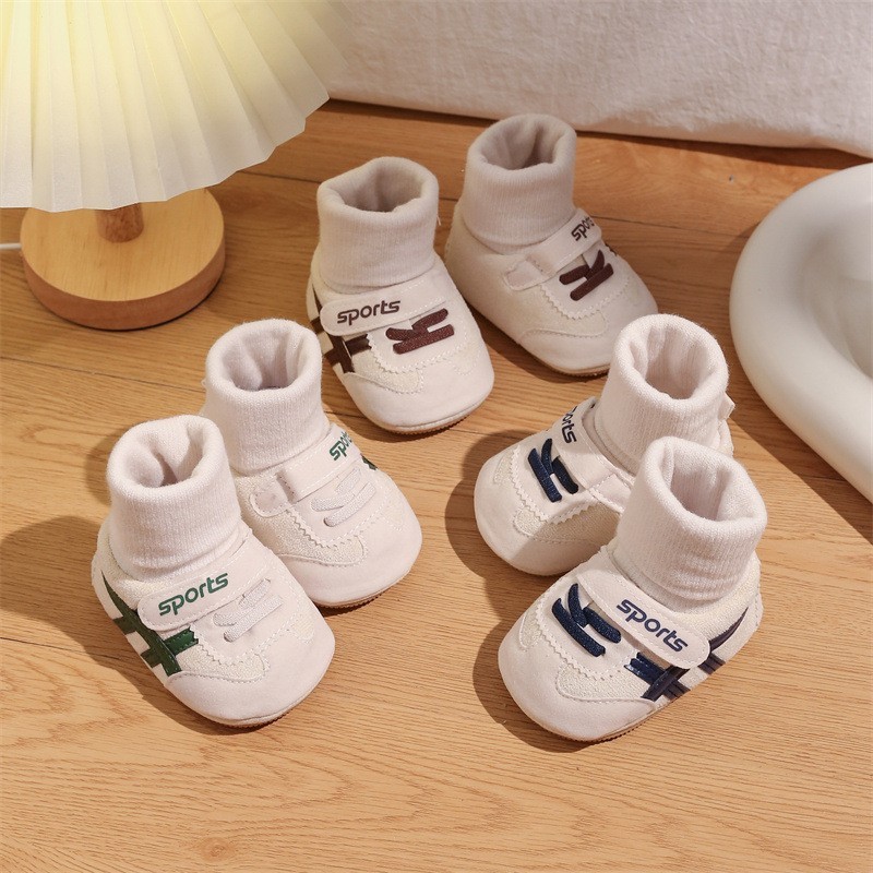 春秋新款婴儿鞋男女宝宝0-1岁6月宝宝鞋袜一体保暖运动学步鞋boby