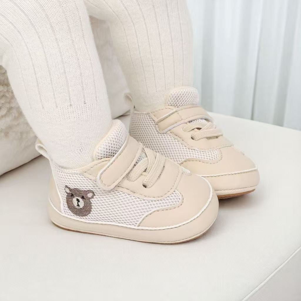 3-6-12月宝宝学步鞋防滑软底婴儿鞋子防撞耐磨男女宝宝鞋透气防滑图2