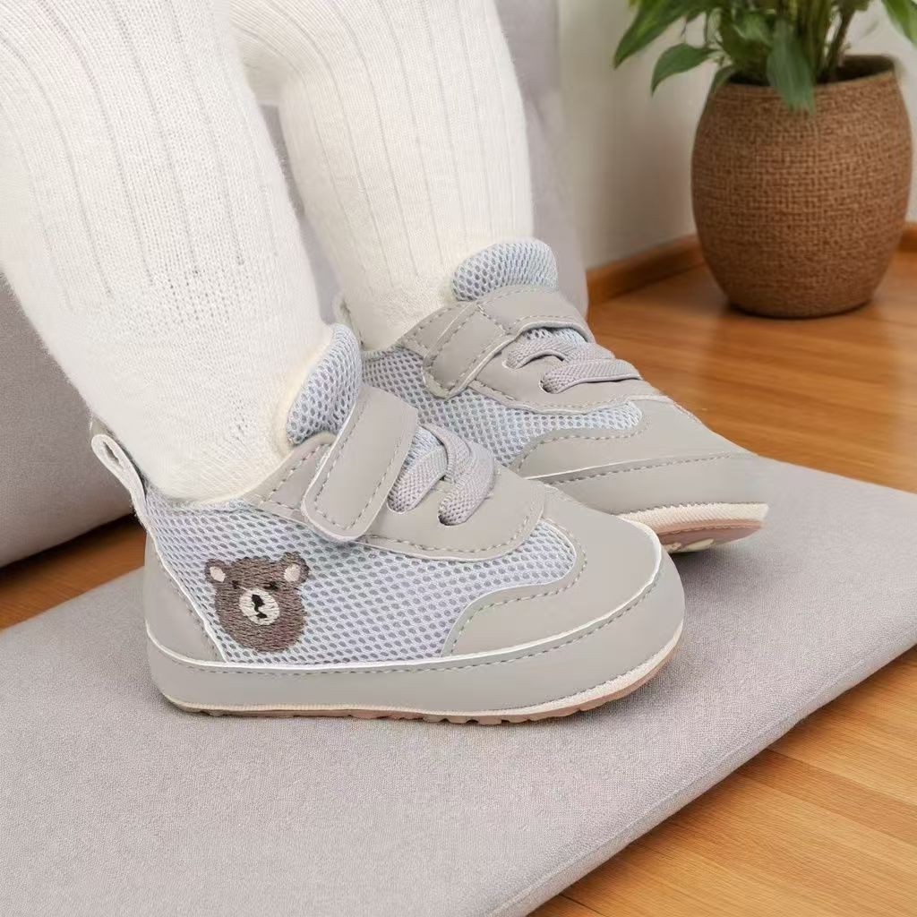 3-6-12月宝宝学步鞋防滑软底婴儿鞋子防撞耐磨男女宝宝鞋透气防滑图4