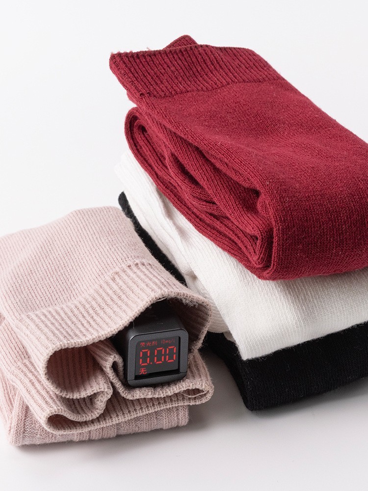 婴儿女孩纯色连裤袜春秋竖条纹双针婴童打底袜图3