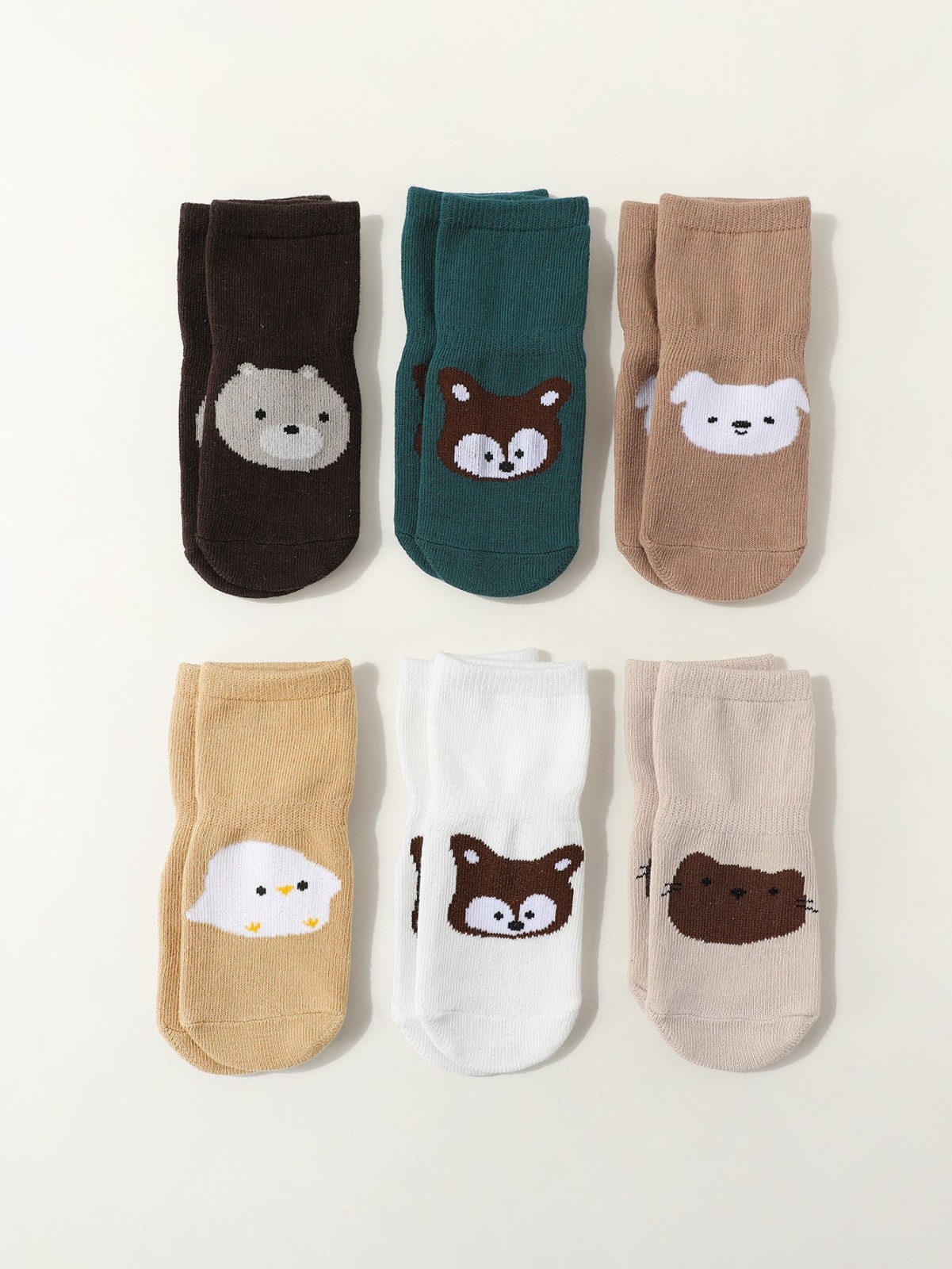 宝宝地板袜春秋冬室内全底胶防滑男女童学步中筒棉袜图3