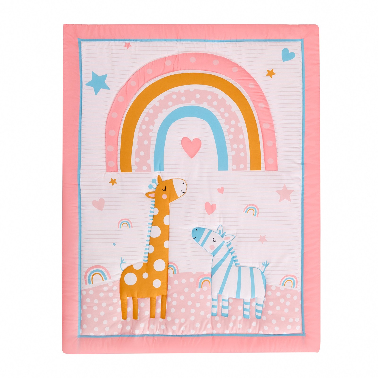 外贸工厂跨境新生儿套装儿童被床笠单床裙婴幼儿床上用品三件套图3