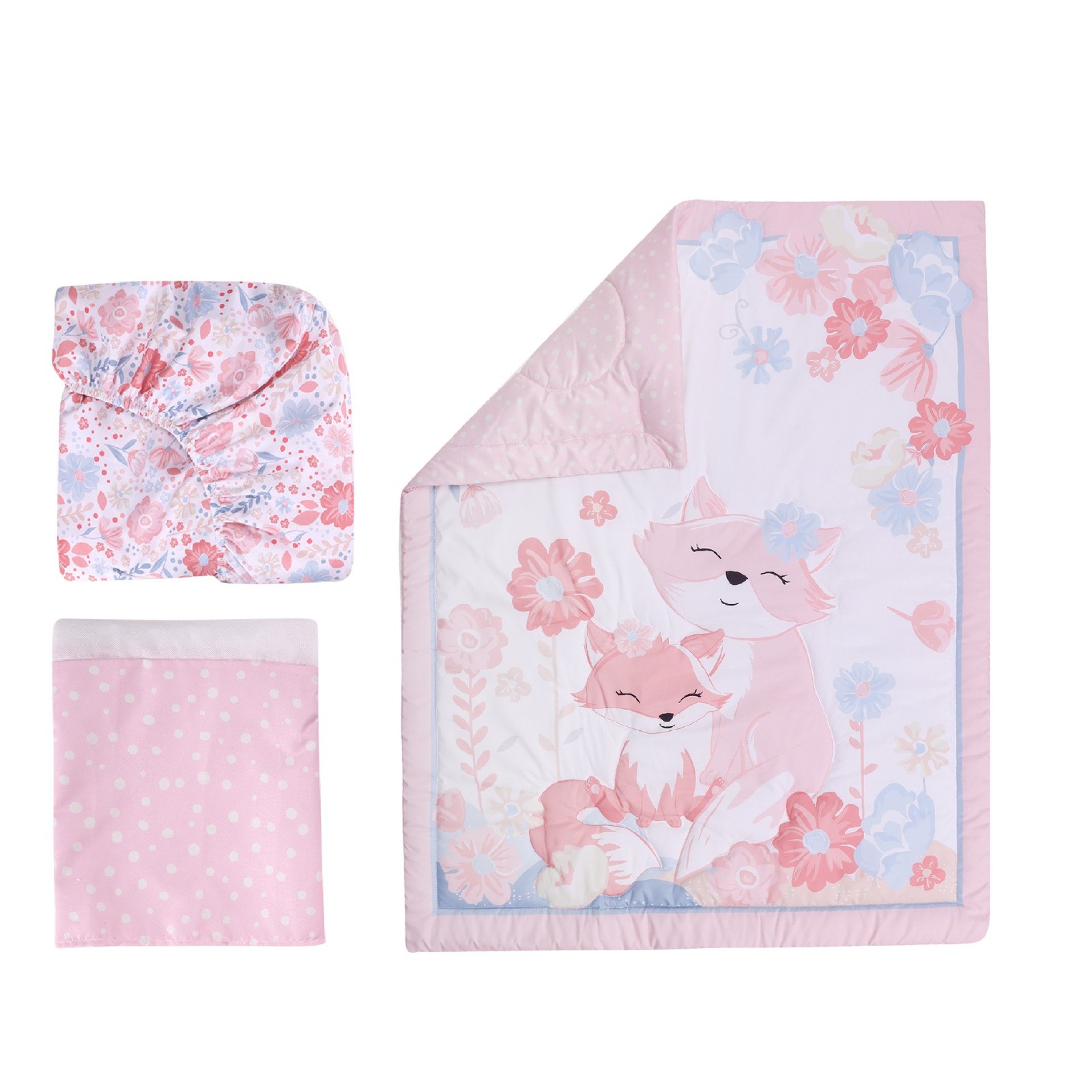 新生儿套装儿童被床笠单床裙婴幼儿床上用品三件套图2