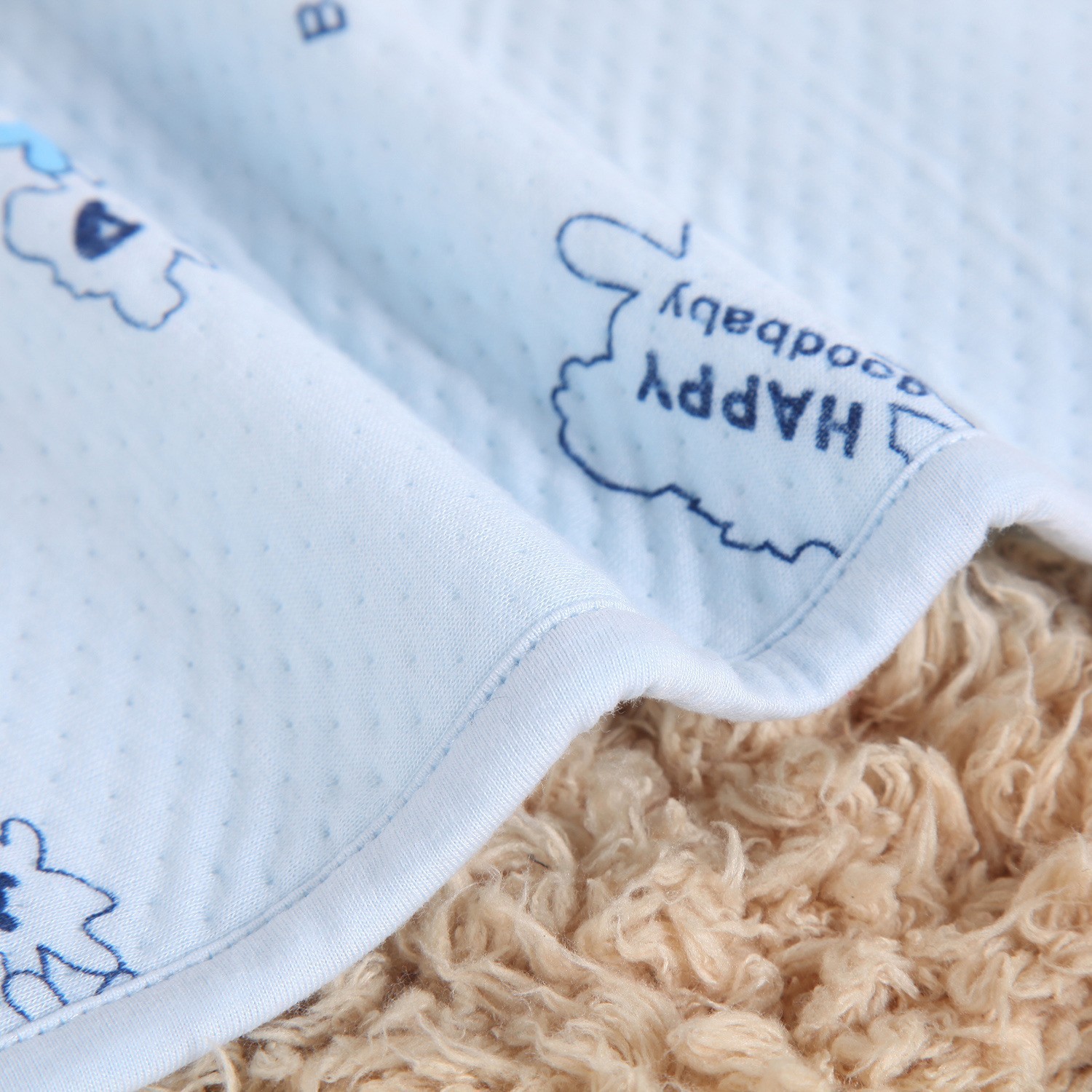 宝宝护肚围巾夏季儿童护肚脐棉布婴儿小方布全棉吸汗空气层护肚布图2