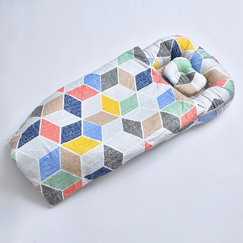 便携式婴儿床中床可拆洗宝宝睡觉小床新生儿仿生床婴儿床中床图5