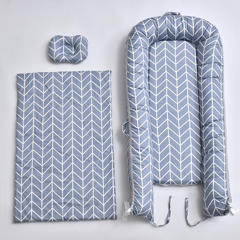 跨境可拆洗便携式防压婴儿床中床仿生婴儿窝婴儿枕旅行床中床