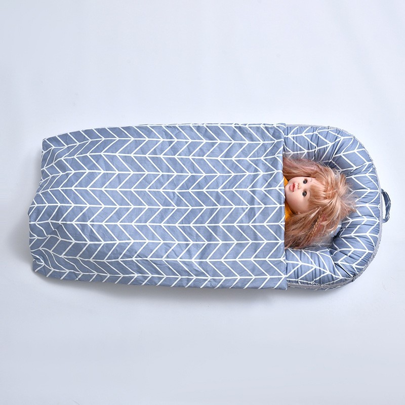跨境可拆洗便携式防压婴儿床中床仿生婴儿窝婴儿枕旅行床中床图2