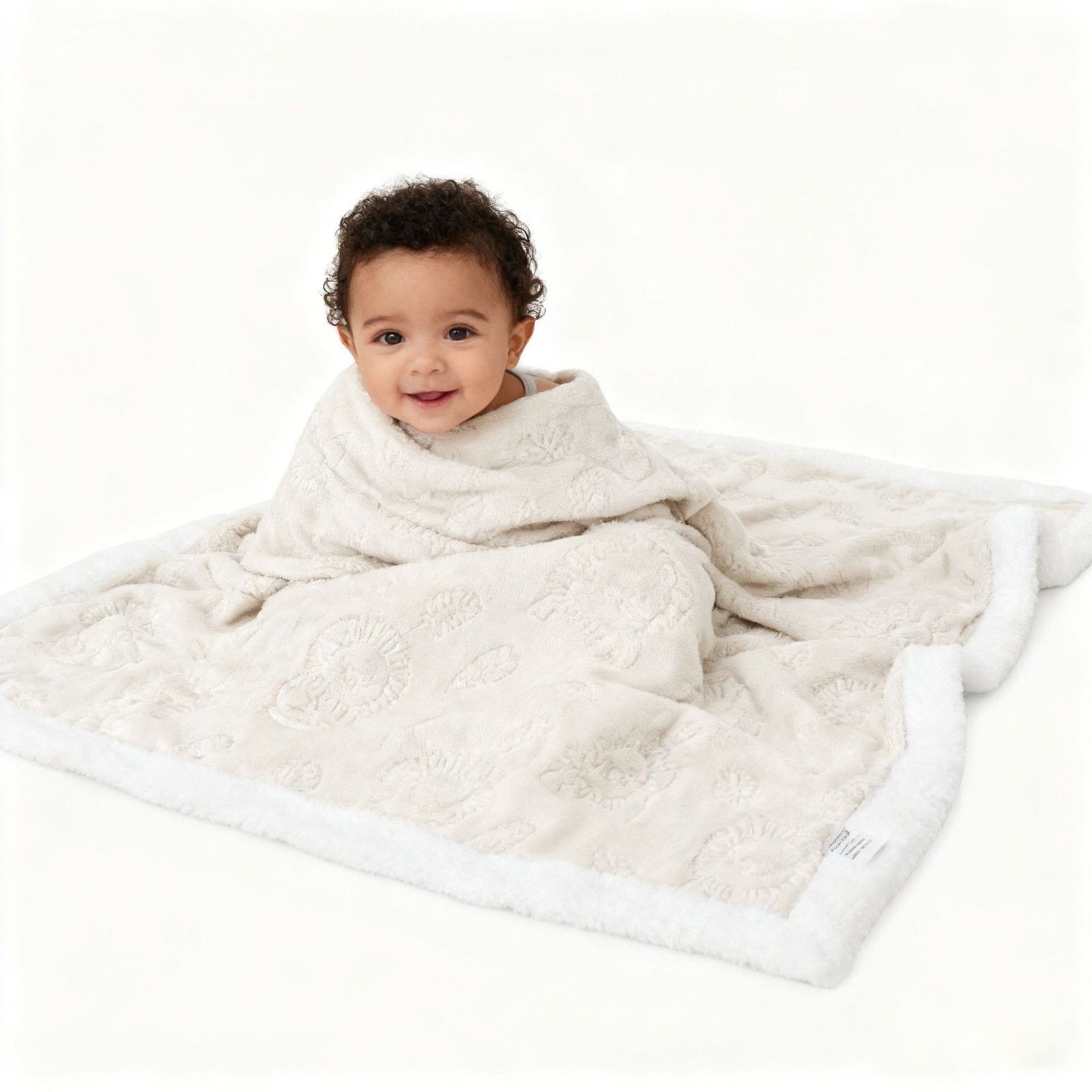 跨境婴儿法兰绒双层毛毯秋冬加厚舒棉绒压花包边儿童被子宝宝盖毯图5