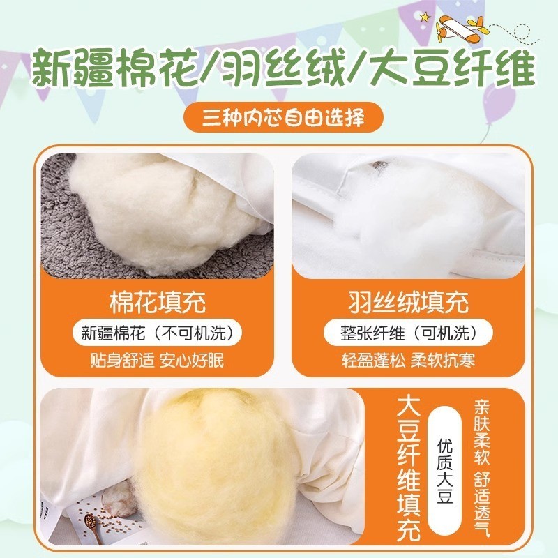 A类纯棉幼儿园被子三件套儿童被褥床褥六件套小宝宝午睡入园床品图3