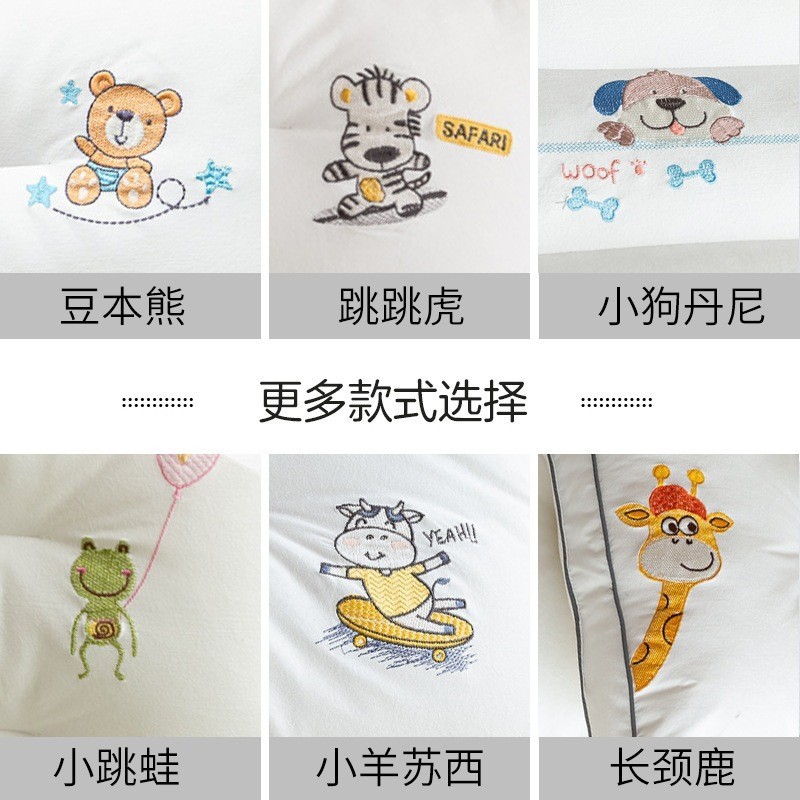 高档A类母婴级儿童枕头抗菌防螨小学生宿舍可水洗超薄矮枕芯家用图4