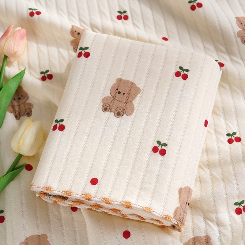 夹棉包单针织婴幼儿包被春秋款透气产房抱被初生新生宝宝包裹包巾