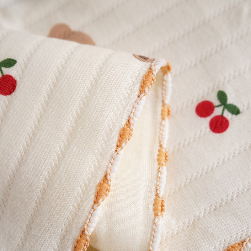 夹棉包单针织婴幼儿包被春秋款透气产房抱被初生新生宝宝包裹包巾图2