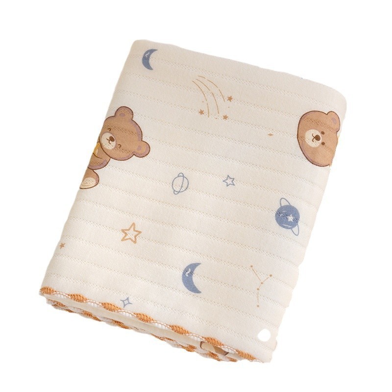 夹棉包单针织婴幼儿包被春秋款透气产房抱被初生新生宝宝包裹包巾图5