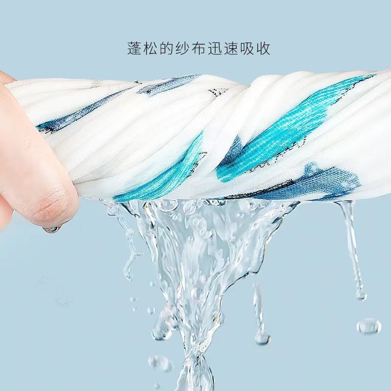 婴儿浴巾新生儿纱布a类初生宝宝儿童浴巾纯棉六层高密毛巾被盖毯图4