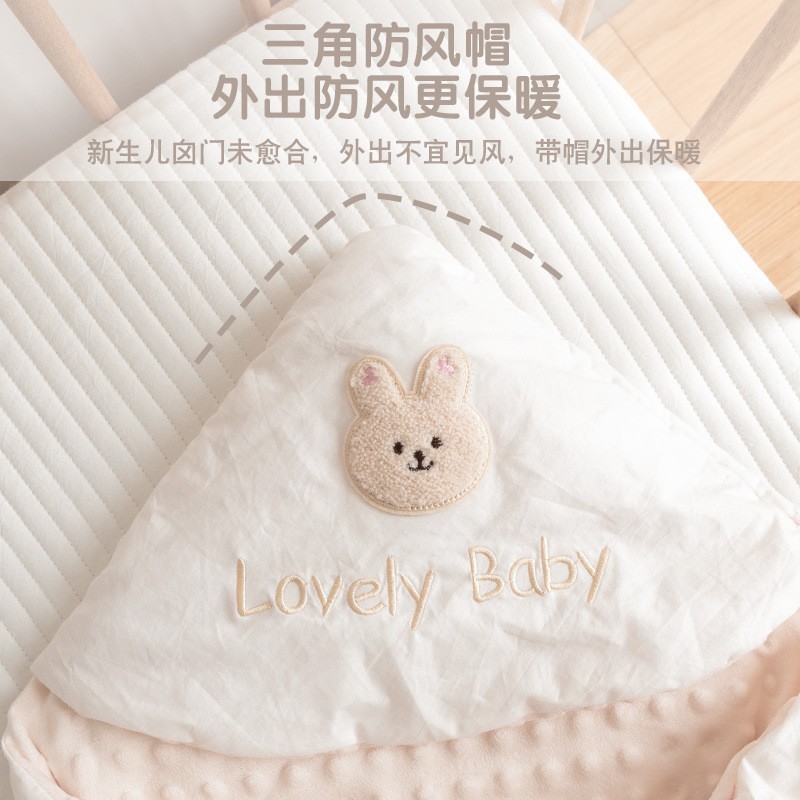 包被婴儿秋冬款纯棉a类新生儿抱被外出襁褓裹巾加厚包单四季通用图4