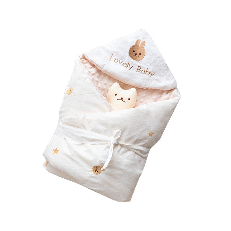 包被婴儿秋冬款纯棉a类新生儿抱被外出襁褓裹巾加厚包单四季通用图5
