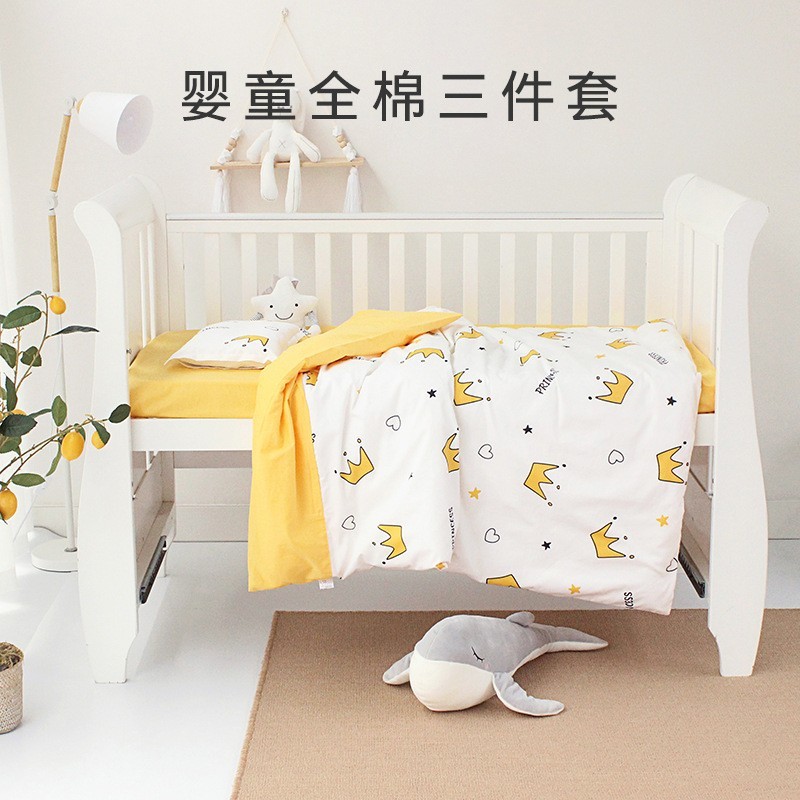 婴童床上用品床单被套枕套三件套四季通用图2
