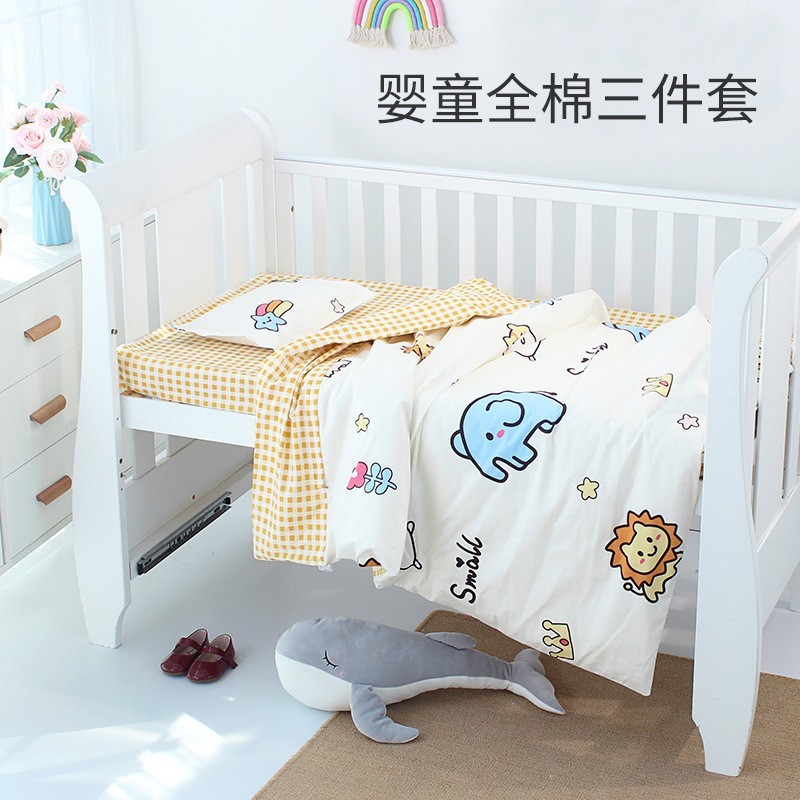 婴童床上用品床单被套枕套三件套四季通用图4
