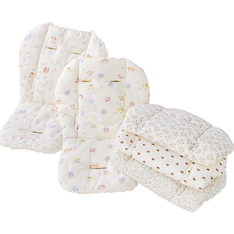 婴儿推车垫子坐垫遛娃棉垫豆豆绒秋冬保暖小宝宝餐椅靠垫四季适用图5