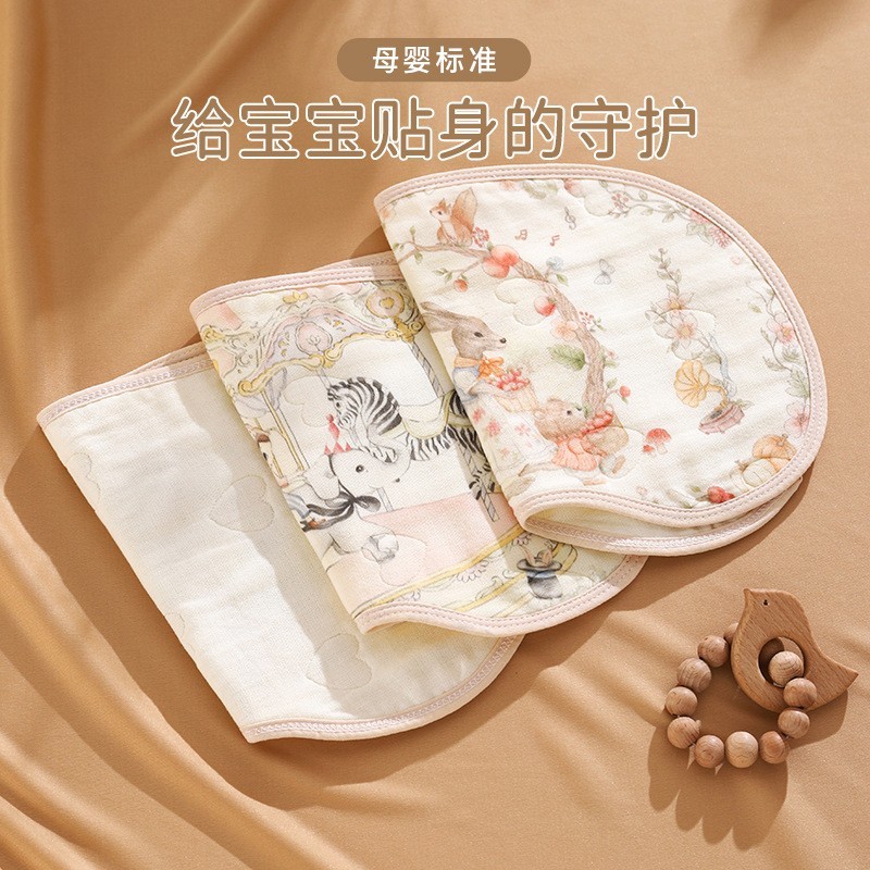 婴儿枕头云片枕a类纱布透气吸汗防吐奶枕片初生宝宝纯棉纱布枕巾图2