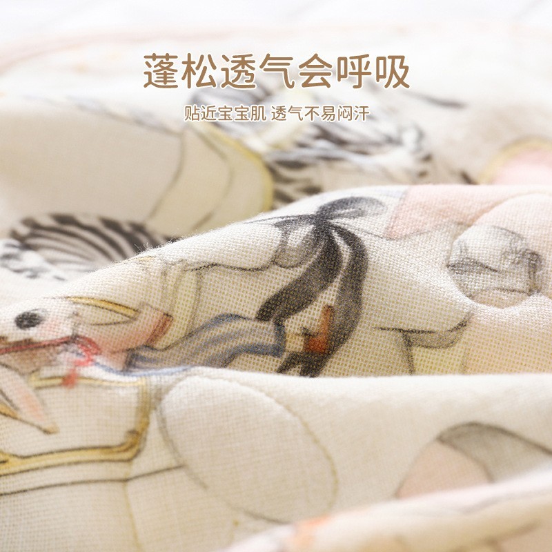 婴儿枕头云片枕a类纱布透气吸汗防吐奶枕片初生宝宝纯棉纱布枕巾图3