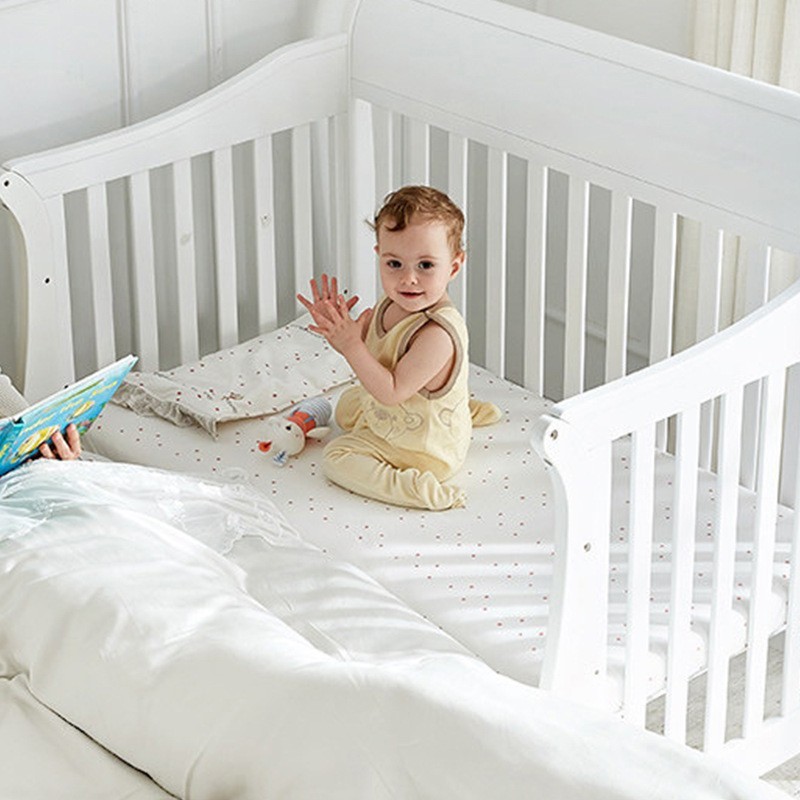 定制加工婴儿床拼接大床新生bb床实木欧式多功能宝宝床松木儿童床图3