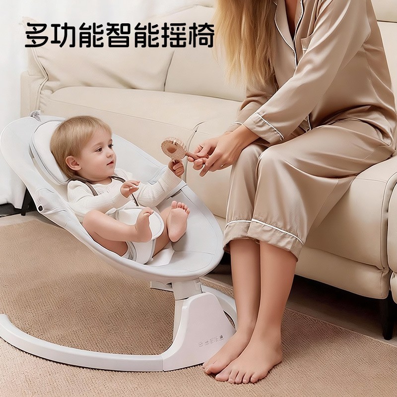 婴儿摇摇椅哄娃神器宝宝睡觉电动躺椅儿安抚带娃摇篮床安抚椅图5