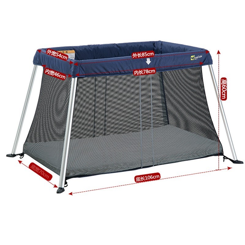 轻便婴儿游戏床旅游儿童床可升级款式便携易带图3