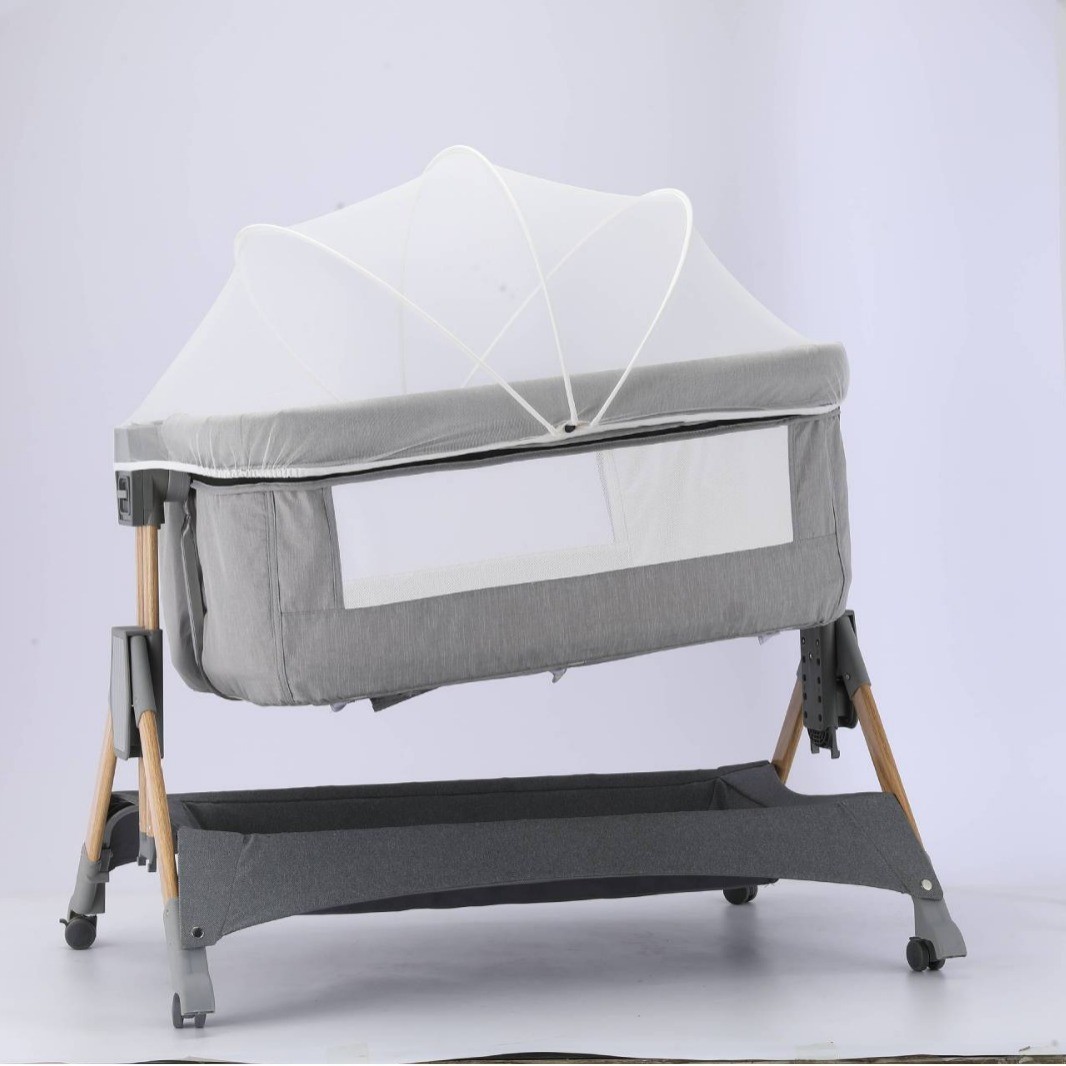 可折叠免安装婴儿床 便携简易操作婴儿床图4