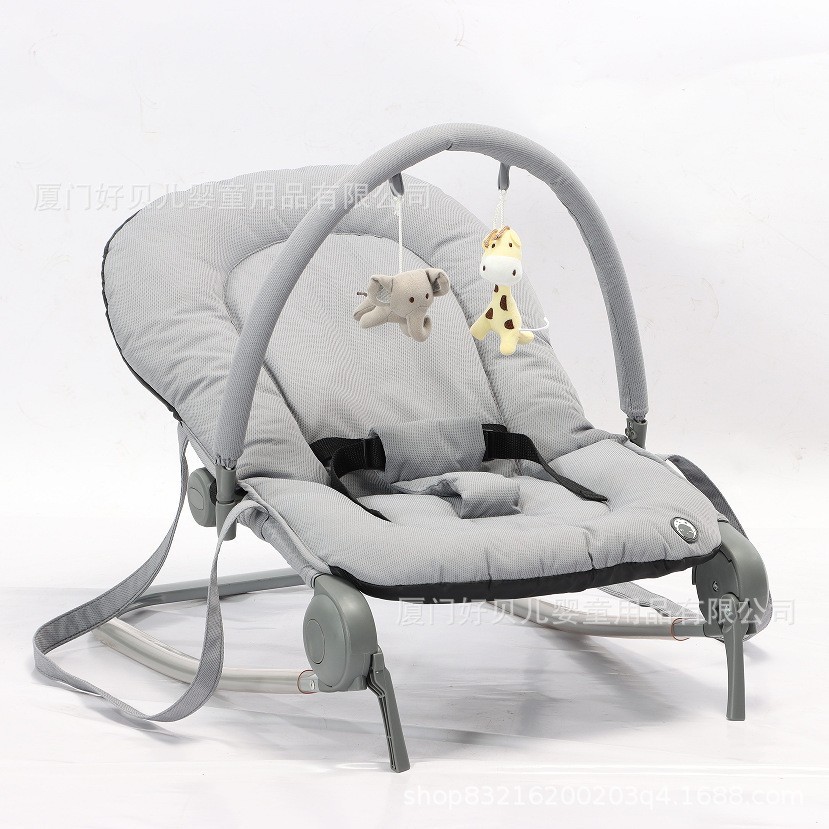 便携式婴儿哄睡摇椅可折叠一键收合多功能宝宝摇篮哄娃躺椅厂家图3