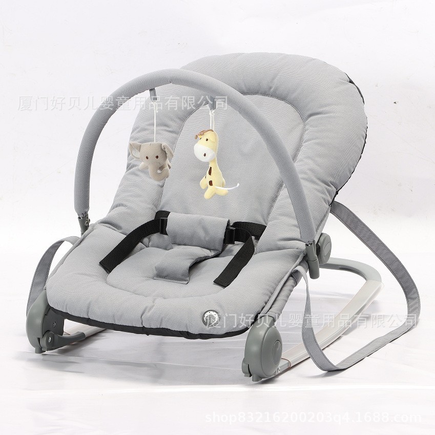 便携式婴儿哄睡摇椅可折叠一键收合多功能宝宝摇篮哄娃躺椅厂家