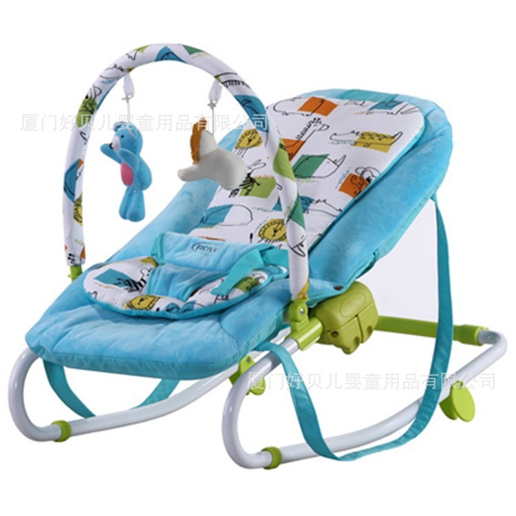 便携式婴儿哄睡摇椅可折叠一键收合多功能宝宝摇篮哄娃躺椅厂家