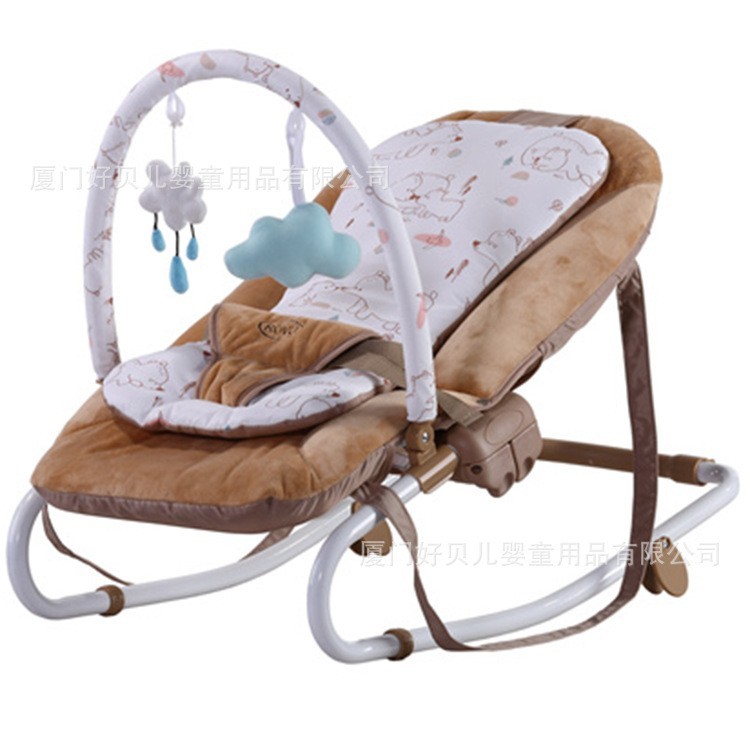 便携式婴儿哄睡摇椅可折叠一键收合多功能宝宝摇篮哄娃躺椅厂家图3