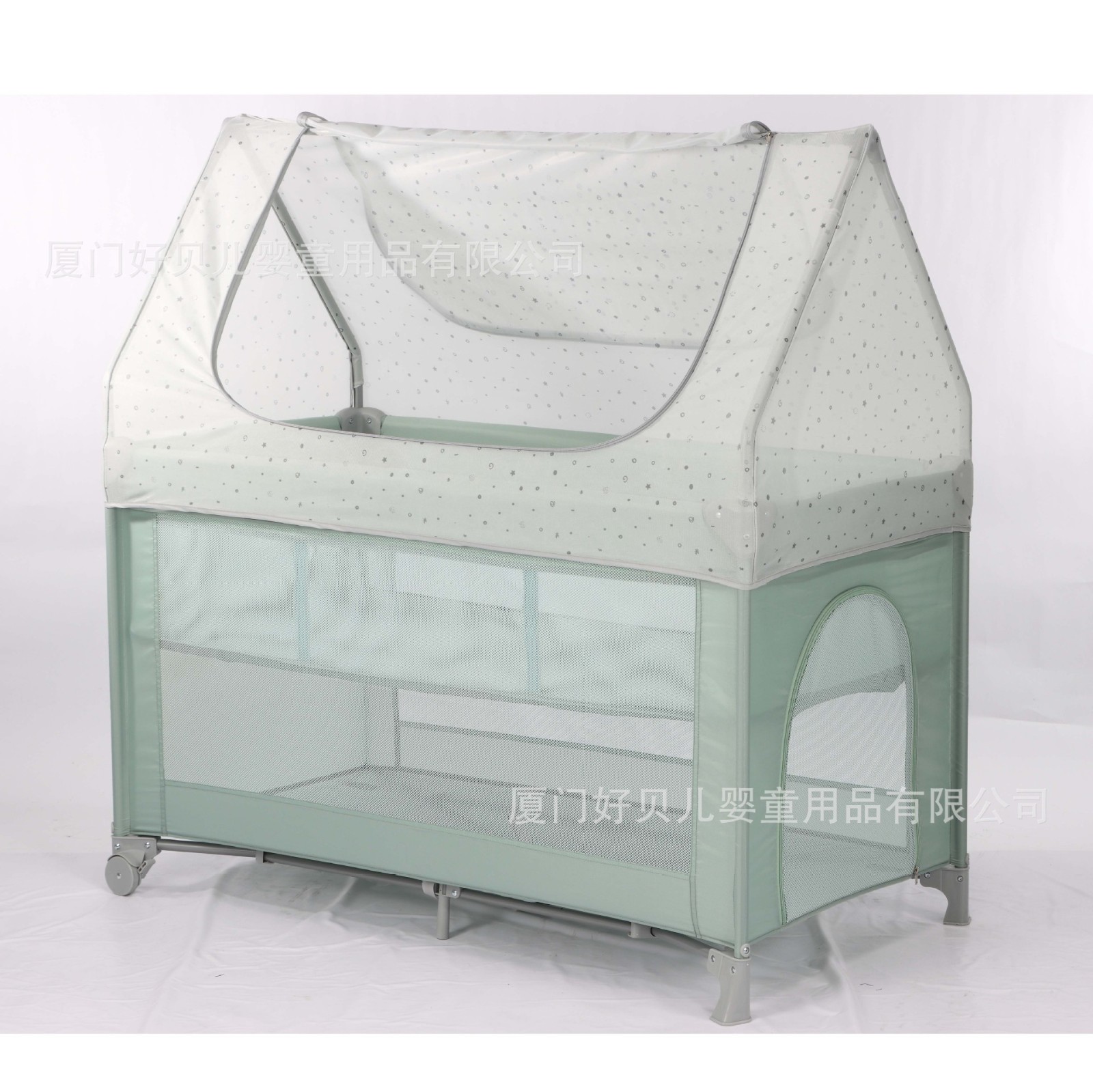 定制多功能便携婴儿床可折叠移动游戏床欧式儿童独立屋蓬房