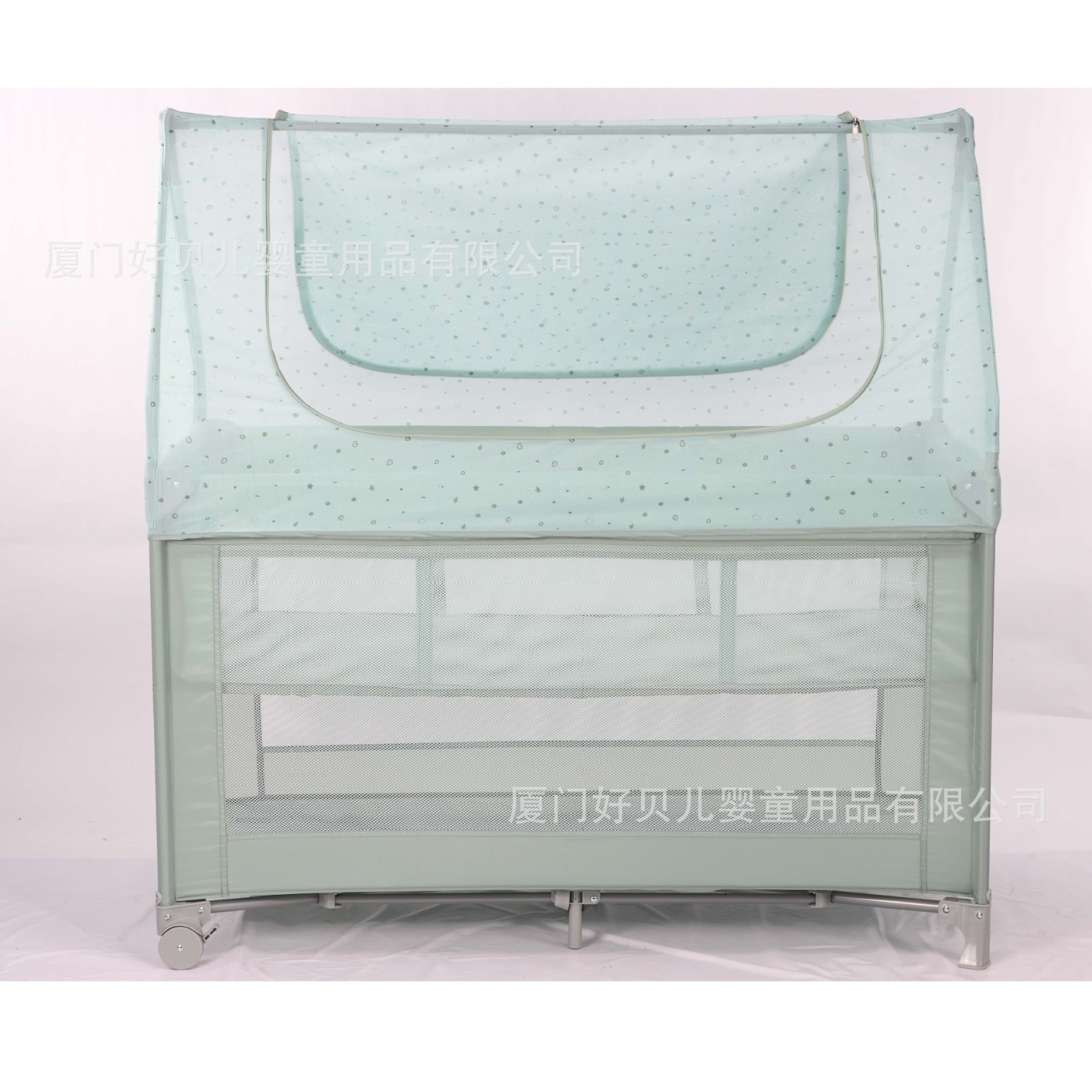 定制多功能便携婴儿床可折叠移动游戏床欧式儿童独立屋蓬房图2