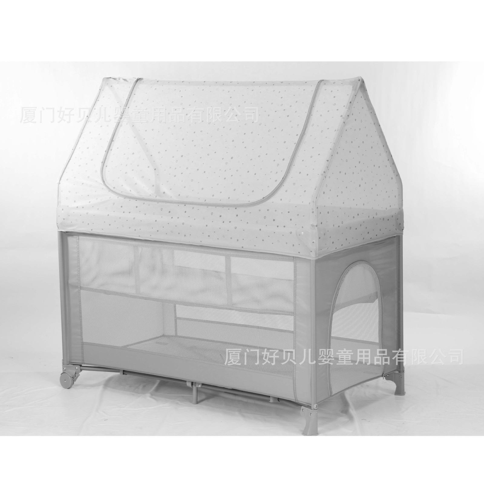 定制多功能便携婴儿床可折叠移动游戏床欧式儿童独立屋蓬房图4